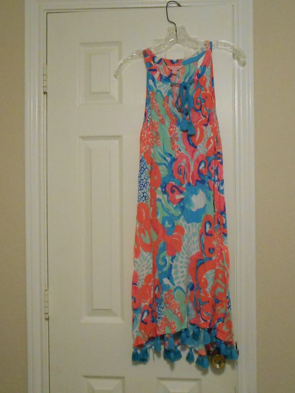 Lilly Pulitzer Dress with Tassel Hemline